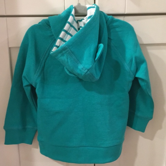 Hanna Andersson Bear Ears Hoodie Zip Up Sweatshirt - Picture 4 of 4